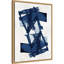 "Abstract Blue Structure No. 3" par Cartissi, reproduction d'art sur toile encadrée