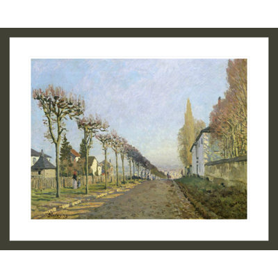 Rue de la Machine Louveciennes by Alfred Sisley -Framed Giclee Print