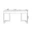 Bureau rectangulaire en pierre frittée avec tiroirs-700306049