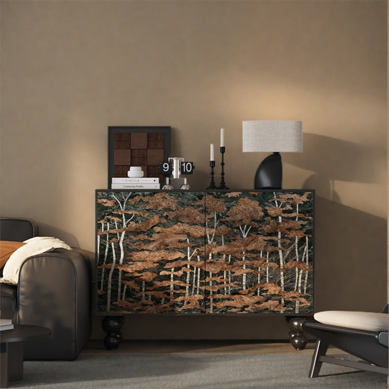 Two Door Storage Cabinet with Spacious Top