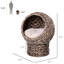 23.5" H Elevated Cat Bed With Plushy Cushion, Gray, For Indoor Pet Cats Up To 8 Lbs Raised Pad And Pillow, H,