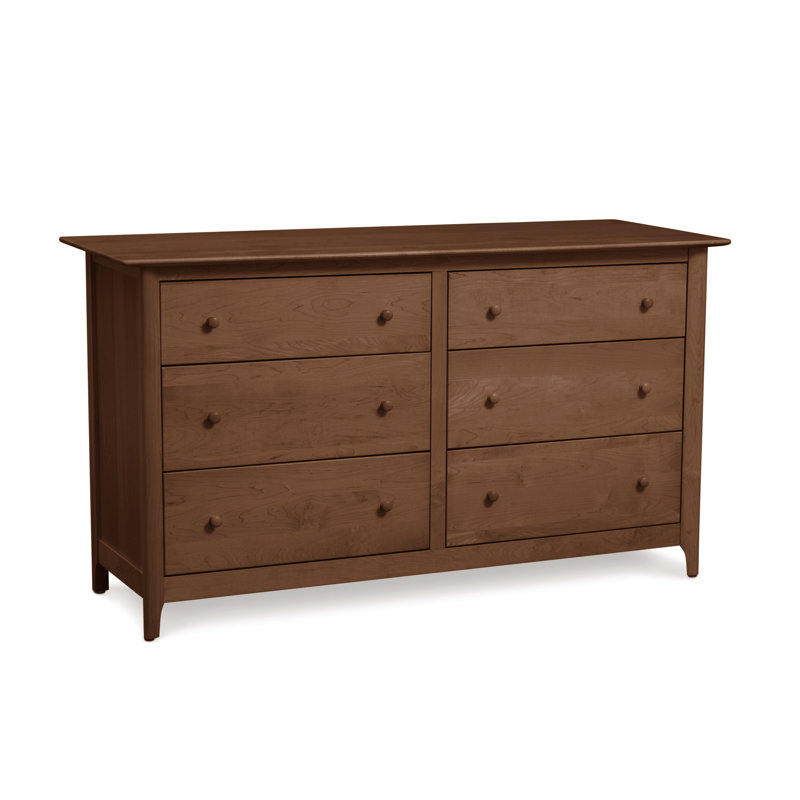 Sarah 6 tiroirs, Saddle Cherry, Conventionnel