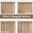 Linen blend Semi Sheer Curtains Rod Pocket Back Tab solid color Drapes（set of 2）-525499898-525499899