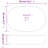 vidaXL Countertop Basin Blue Oval 23.2x15.7x5.5" Ceramic