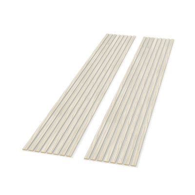 106" x 12.6" Decorative Soundproof Panels - 3D Slat Wood, Acoustic Wall Panels, Shiplap Design