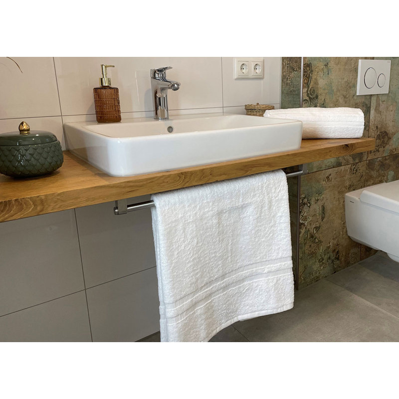 Midweight Bath Towel, White