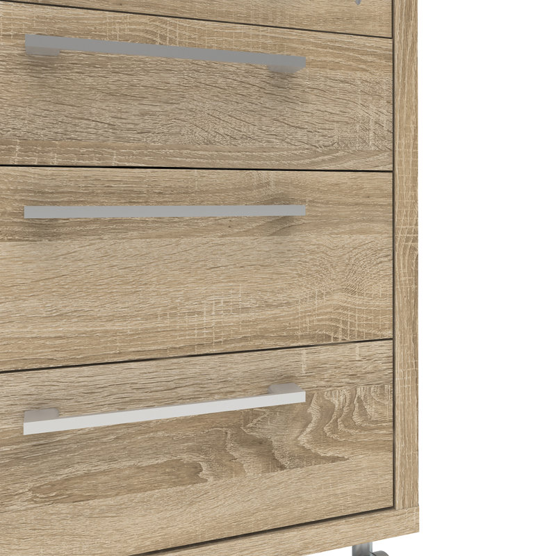 Eggen 4 Drawer Filing Cabinet, Oak