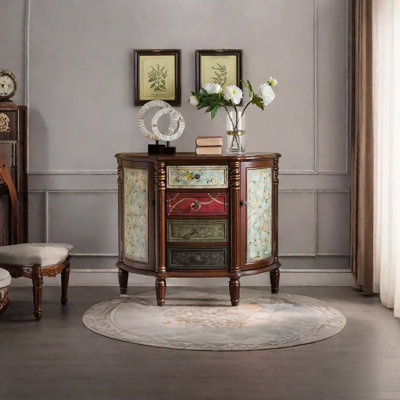 American Style Semi-Circular Accent Cabinet