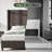 Crofford Upholstered Wingback Queen Size Platform Bed,Brown-1799431279-1799431278