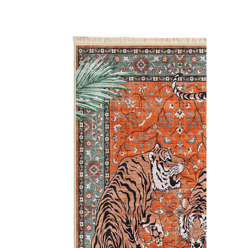 Tapis orange / vert Bengal Majesty