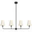 4 - Light Electroplated Iron Modern Kitchen Island Chandelier Pendant Light-1169684672