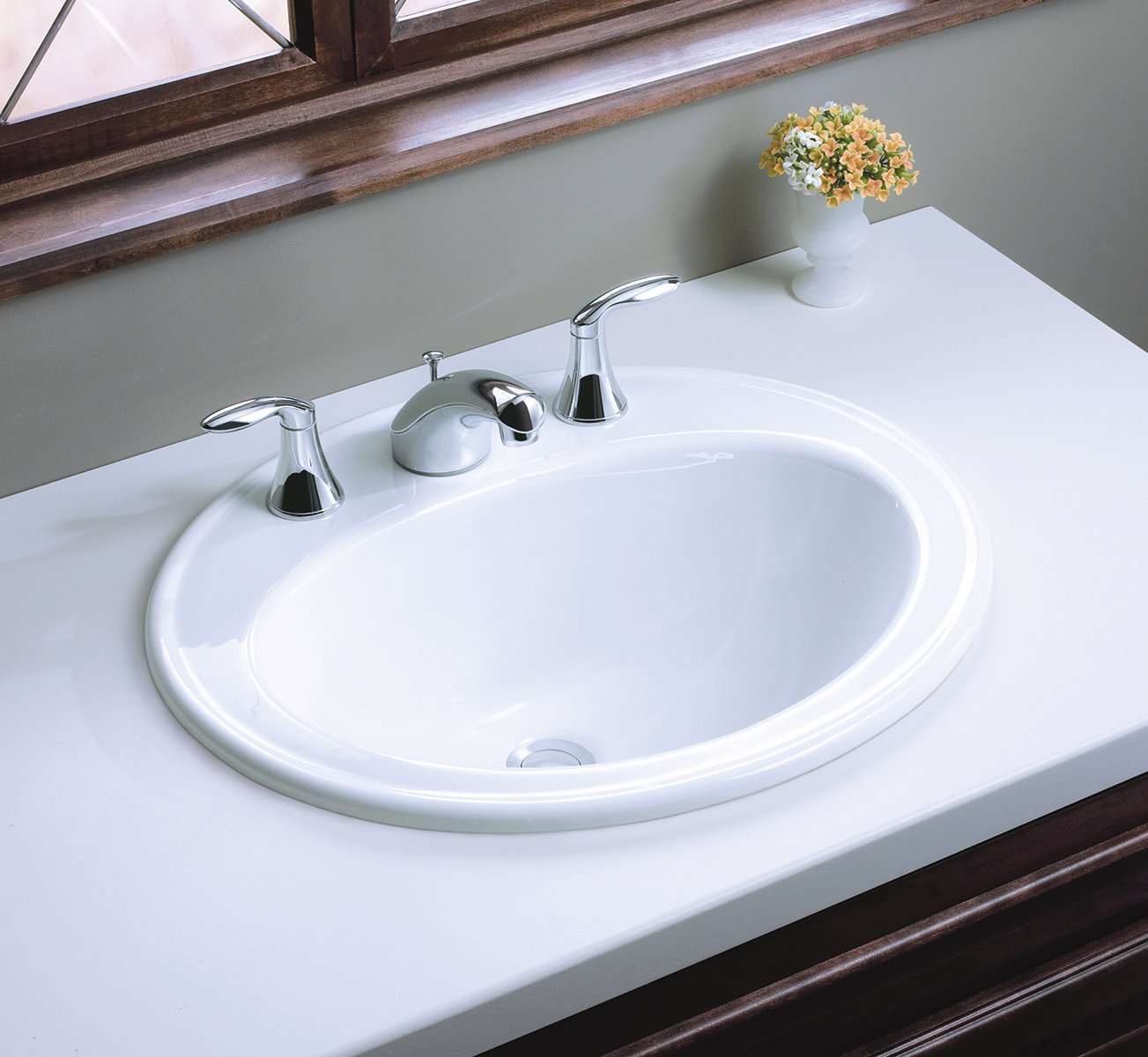 K219610,80,195 Kohler Pennington Ceramic Oval DropIn Bathroom