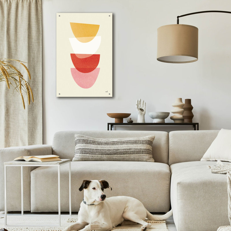 «Balance 3 Oasis» par Moira Hershey, art mural en verre acrylique, H 36 po x l 24 po x P 0,2 po