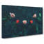 Laying With Pink & Red Roses - Wrapped Canvas Painting-56629923