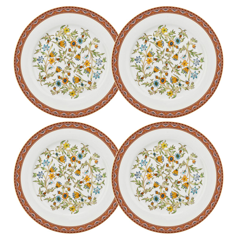 Assiette à dessert en porcelaine 7,5 po Elsmere, ensemble de 4