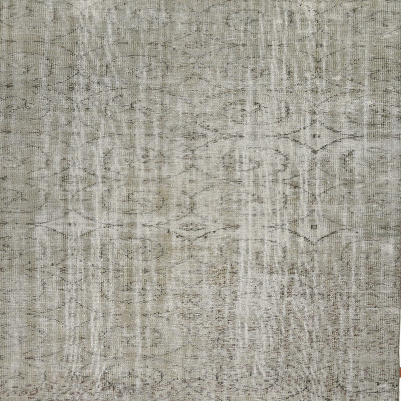 Tapis contemporain gris, Carré 5 pi
