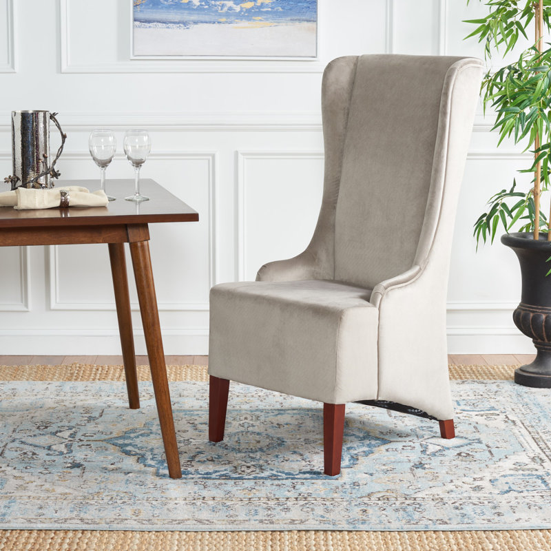 Ardonia 19.9'' H Upholstered Side Chair, Mushroom Taupe Velvet