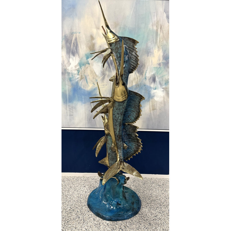Symphonie des mers, sculpture en bronze coulé