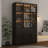 47'' W X 78.7'' H 5-tier Office Storage Cabinets With Glass Doors