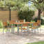 7 Piece Garden Dining Set Metal-1335245475