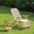 PE Rattan Adjustable Back Foldable Rocking Chair