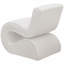 Chaise courbée incurvée crème Boucle-1664403778
