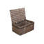 Rope Handled Wicker Storage Trunk