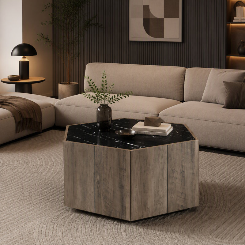 Table basse rétro en bois