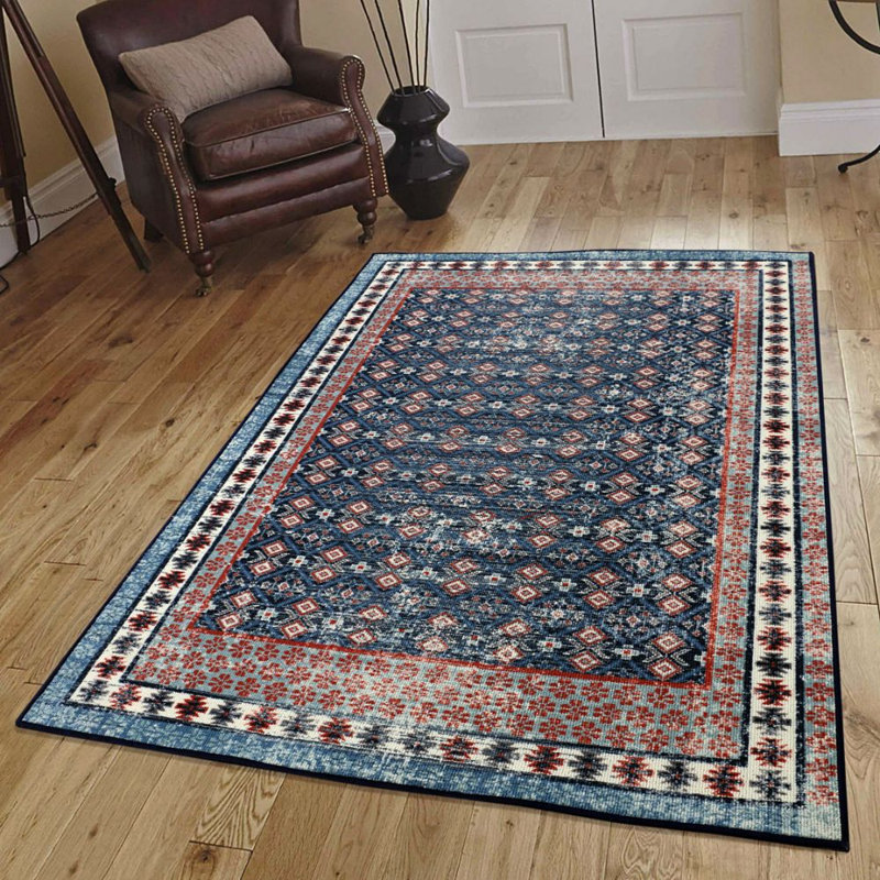 Tapis bleu forêt, Rectangle 5 pi x 7 pi