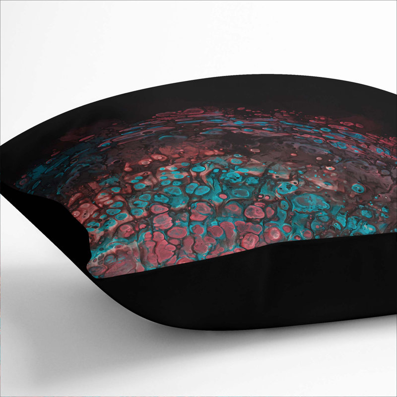 Square Cushion, 40cm H x 40cm W x 15cm D, Black