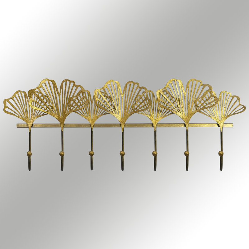 Hand-Painted Metal Wall Hook, 23.2 x 8.9 inches | 100% Metal Construction, Thickness: 0.03 inches | Stylish and Durable Design, Perfect for Home Decor and Organizing Entryways, Hallways, and More