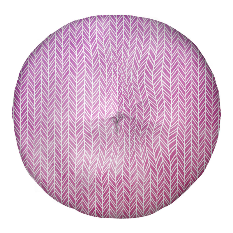Oreiller de sol Katelyn Elizabeth, 26 po x 26 po, Rouge / Mauve