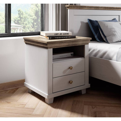 Aaryon 52cm W Manufactured Wood Bedside Table