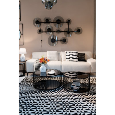 Wire Frame Coffee Table with Storage