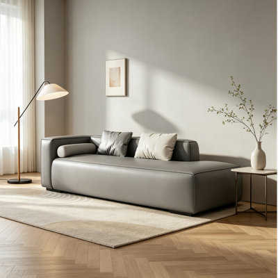 Chaise longue en similicuir de luxe moderne