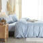 Ensemble de housse de couette 100% coton délavé avec fermeture à boutons 3 pièces DONEUS-121412534-121412536