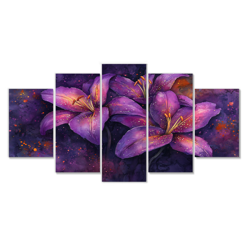 Dreamscape - Lilies Wall A- - Art - Ensemble de décoration murale traditionnelle