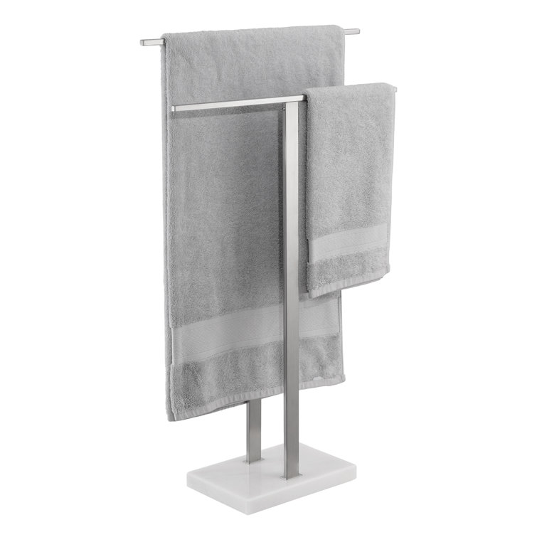 KES Freestanding Towel Rack 2-Tier Stand with Marble Base for Bathroom SUS  304 Stainless Steel & Reviews