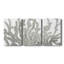 Stone Macro Coral III - 3 Piece Single Picture Frame Print on Canvas-484483735