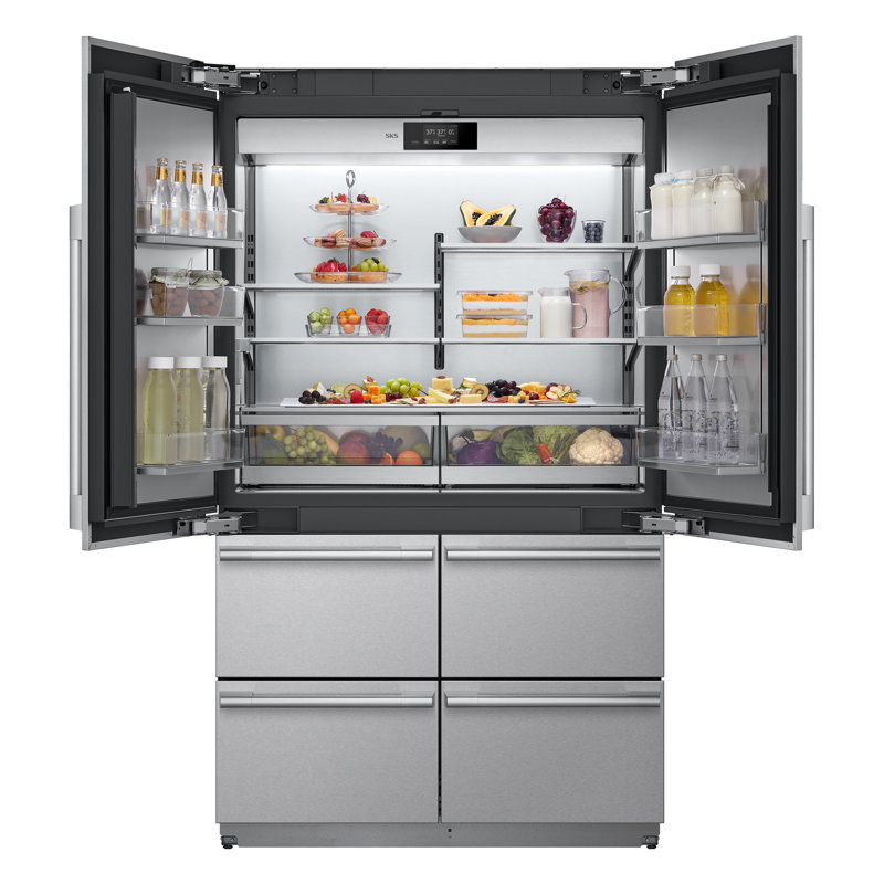 48-Inch Built-In French Door Refrigerator, Pre-Assembled