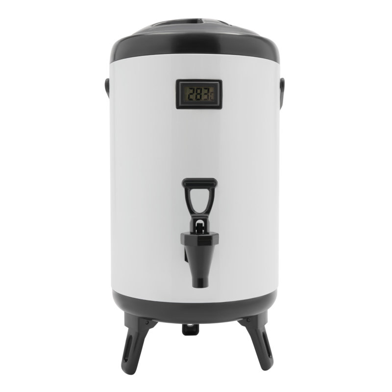 2.64 Gallons Hot and Cold Beverage Dispenser, White