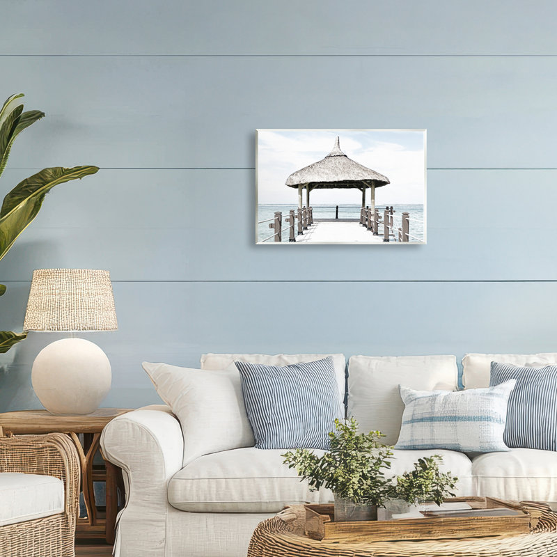 Plaque murale Jetty At Noon Coast, design par Noah Bay, H 10 po x l 15 po