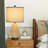 Inaya 22.8 in. Rattan Table Lamp with Dual USB Ports
