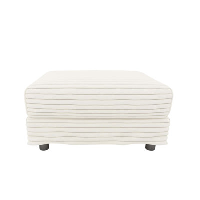 Repose-pieds moelleux en velours côtelé polyvalent avec canapés 2, 3 et 4 places, idéal pour les salons, les appartements et les bureaux