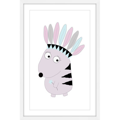 «Pastel Feathers» par Katarina Snygg, reproduction encadrée