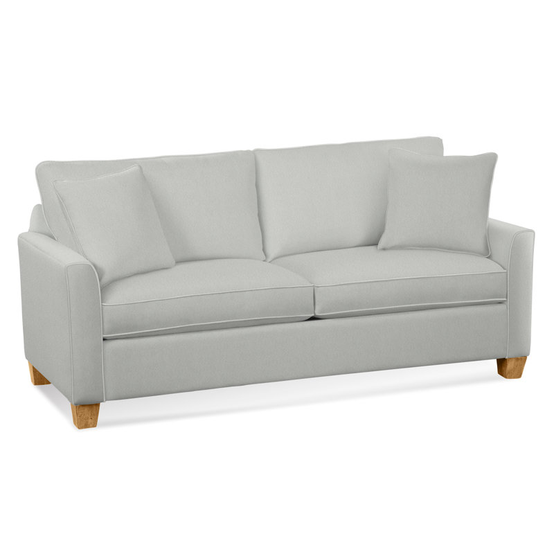 Charleston Sleeper Sofa, Gray Sugar Performance; 0863-84, Honey, 5" Innerspring Mattress