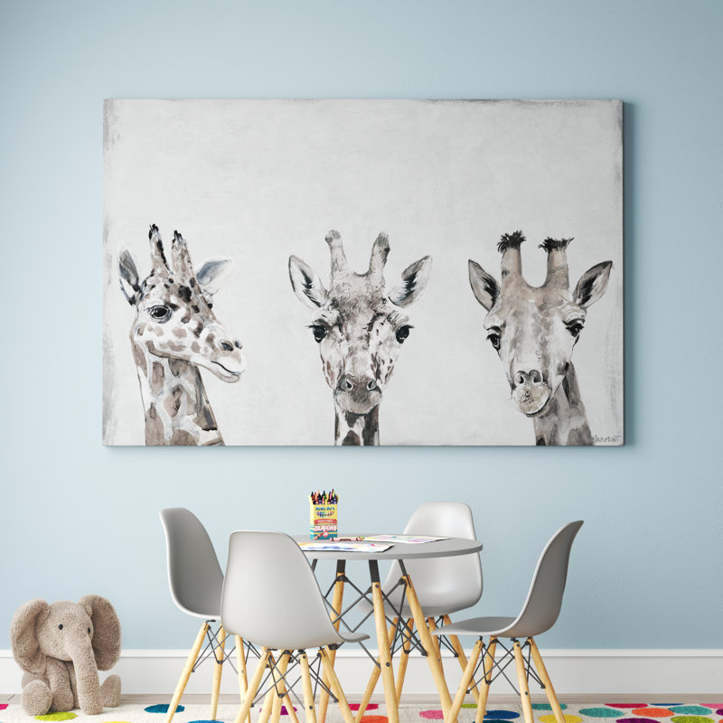 «Harley Towering Giraffes», reproduction sur toile tendue, H 16 po x l 24 po x P 1,5 po