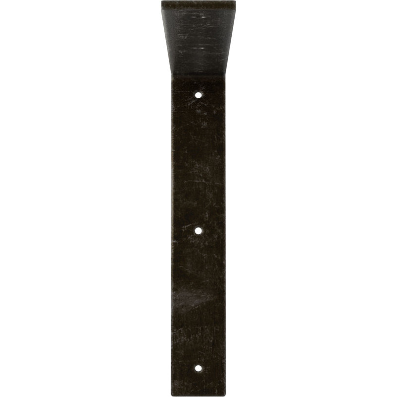 Support en acier Hamilton, Argenté antique chaleureux, H 12 po x l 2 po x P 12 po