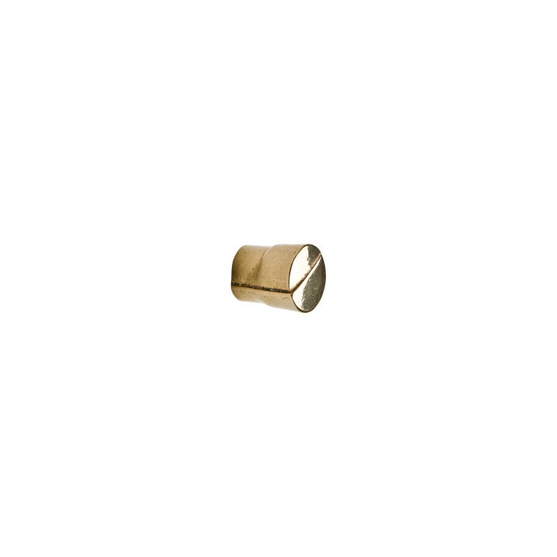Shift Bronze Cylindrical Knob, White Bronze Brushed