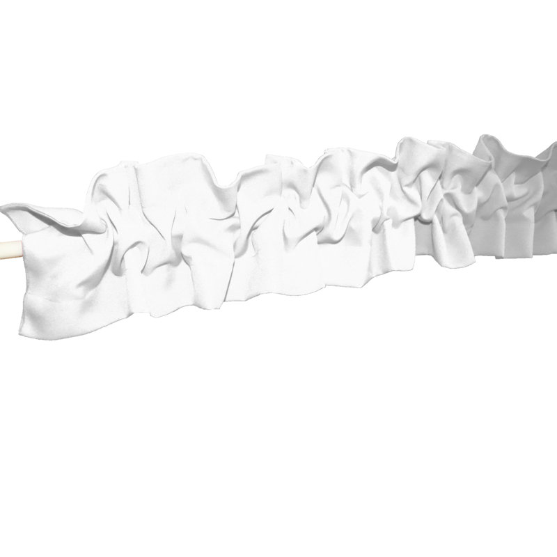 Window Valance, 144" W x 9" L, White